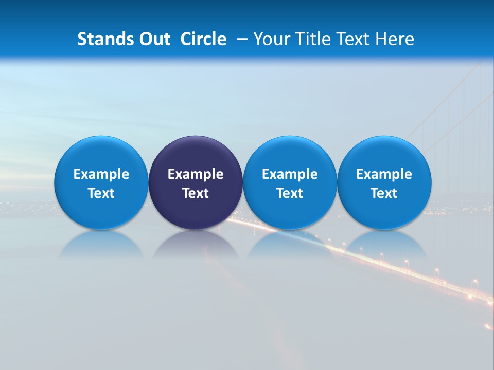 Transportation Sunset Cable PowerPoint Template