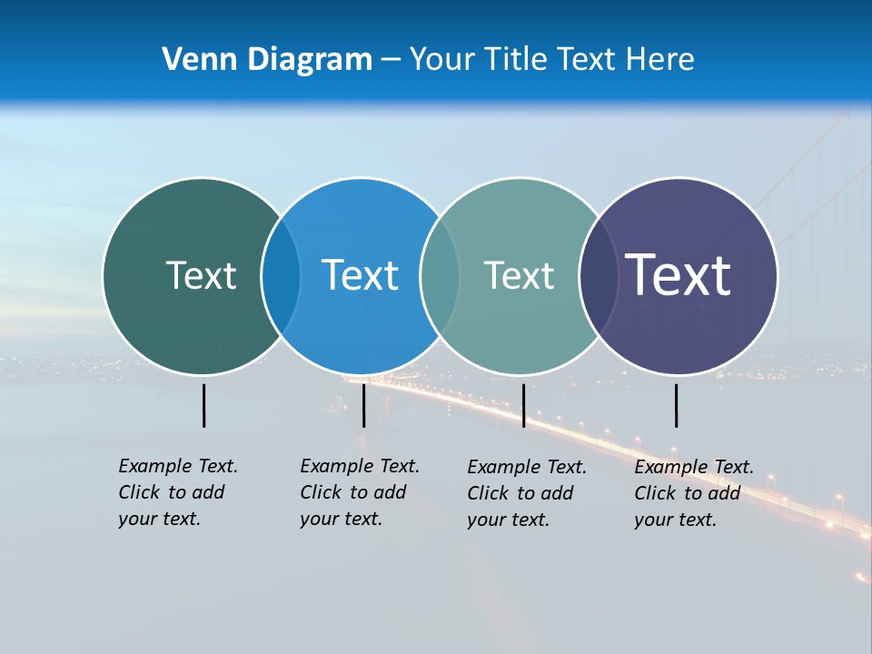 Transportation Sunset Cable PowerPoint Template