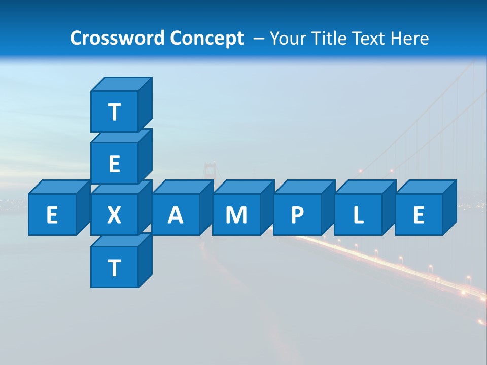 Transportation Sunset Cable PowerPoint Template