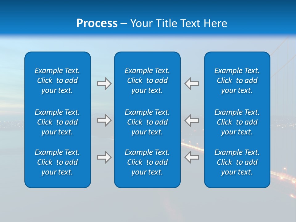 Transportation Sunset Cable PowerPoint Template