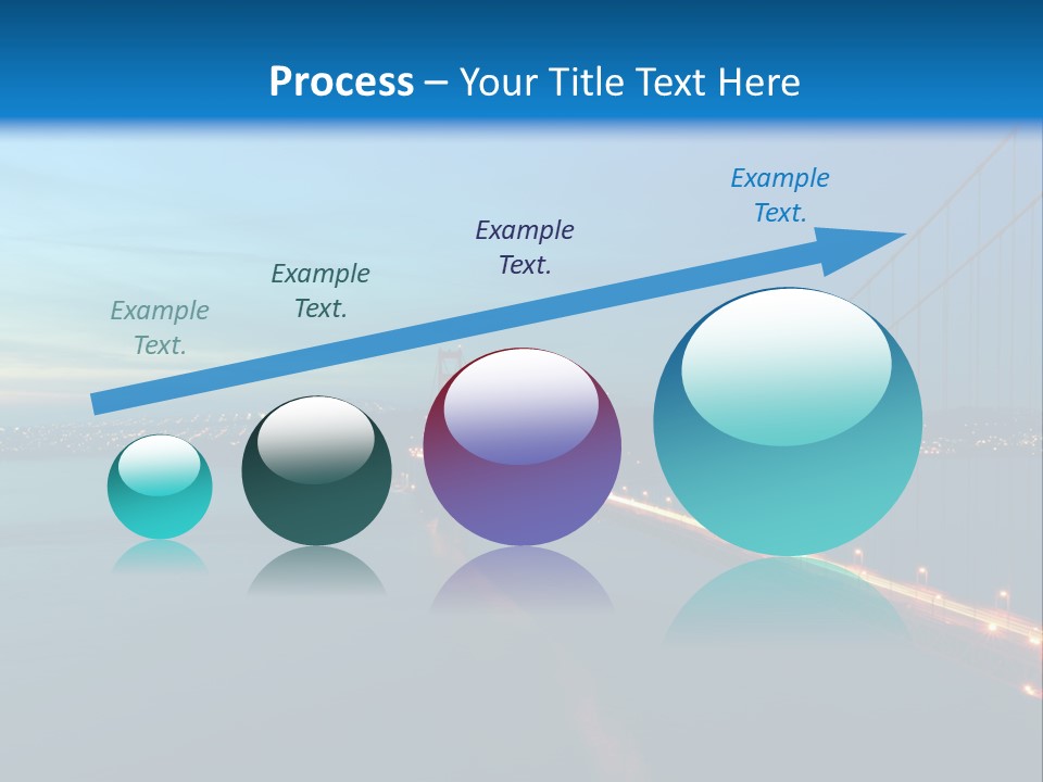 Transportation Sunset Cable PowerPoint Template