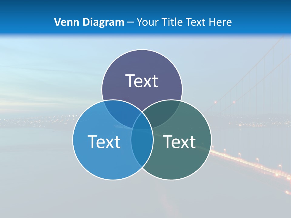 Transportation Sunset Cable PowerPoint Template