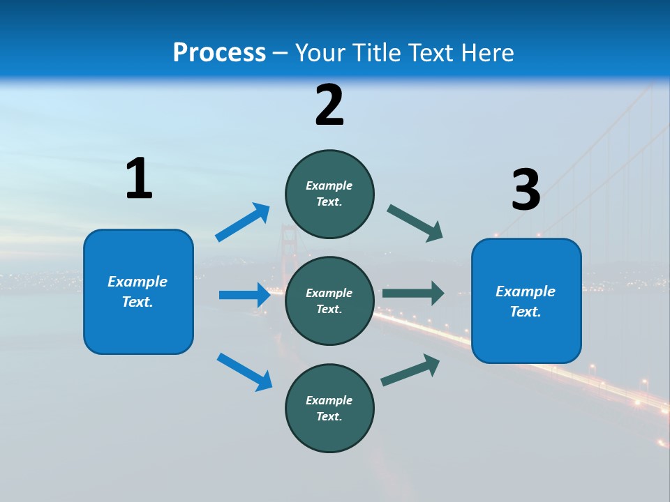 Transportation Sunset Cable PowerPoint Template