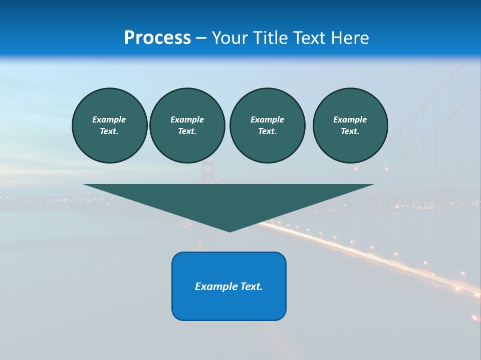 Transportation Sunset Cable PowerPoint Template