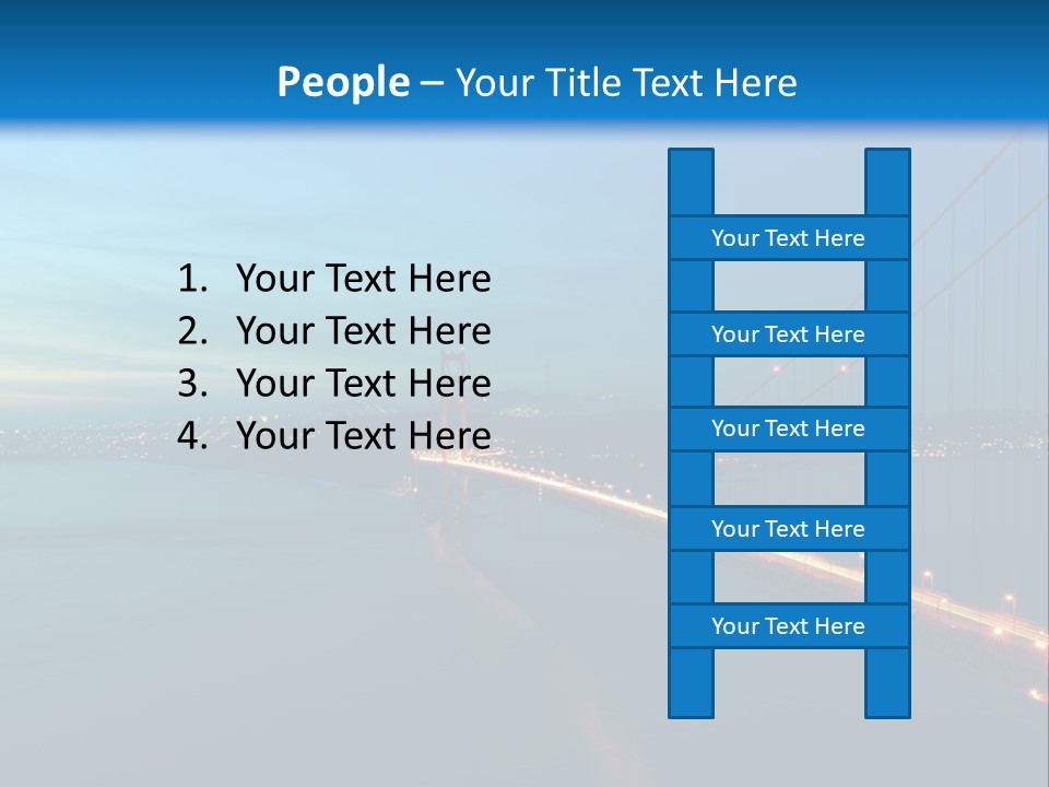 Transportation Sunset Cable PowerPoint Template