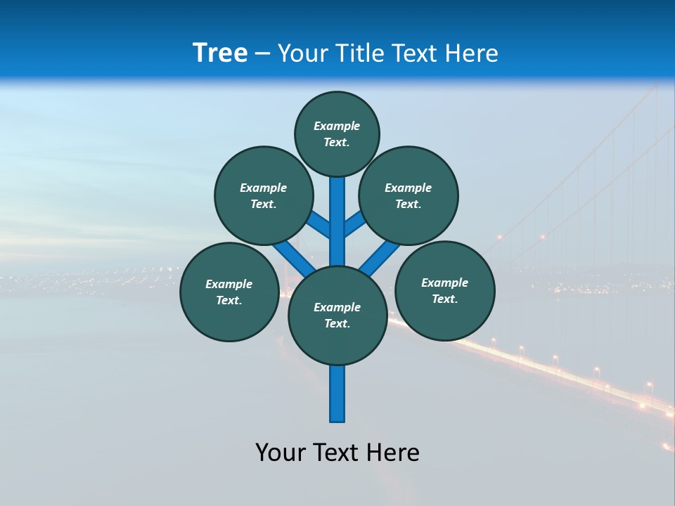 Transportation Sunset Cable PowerPoint Template