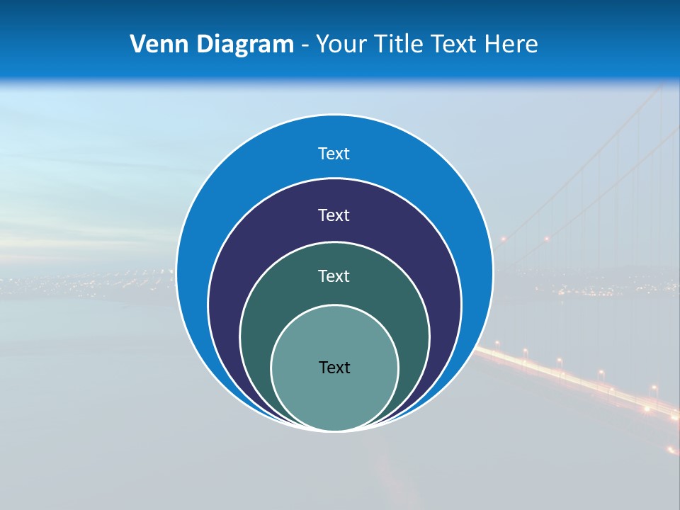 Transportation Sunset Cable PowerPoint Template