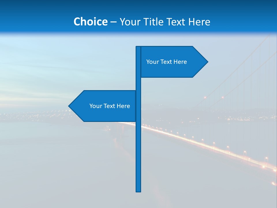 Transportation Sunset Cable PowerPoint Template