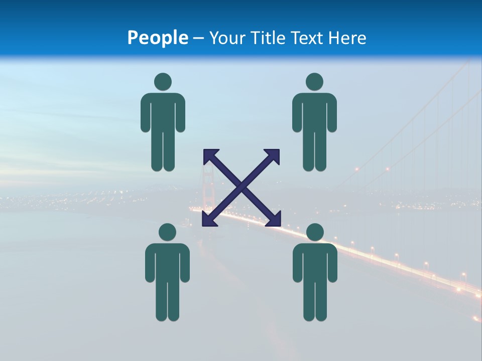 Transportation Sunset Cable PowerPoint Template