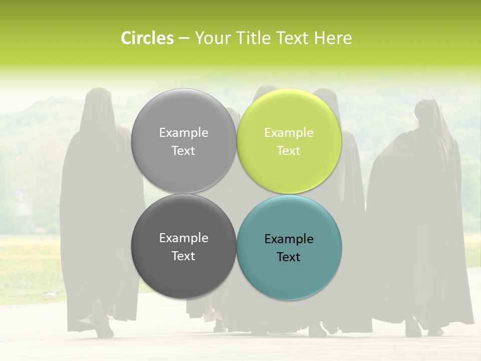 Women Square Two PowerPoint Template