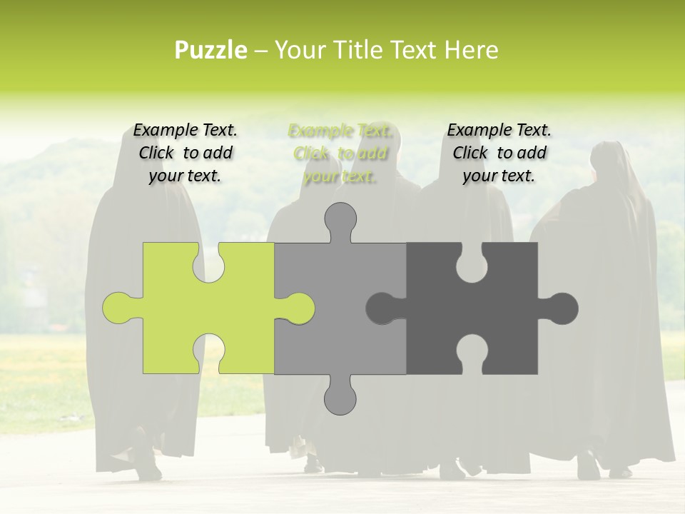 Women Square Two PowerPoint Template