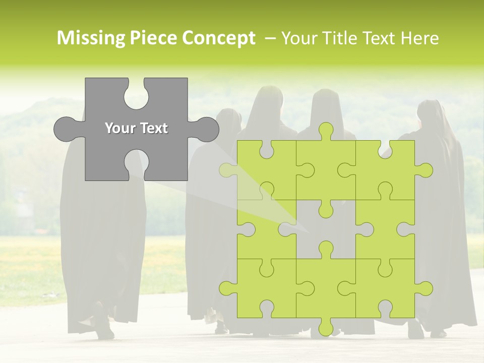 Women Square Two PowerPoint Template