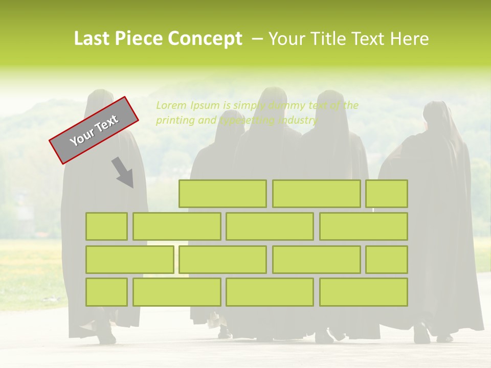 Women Square Two PowerPoint Template