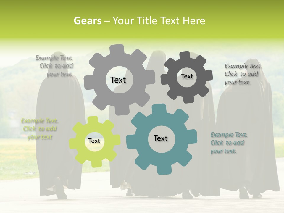 Women Square Two PowerPoint Template