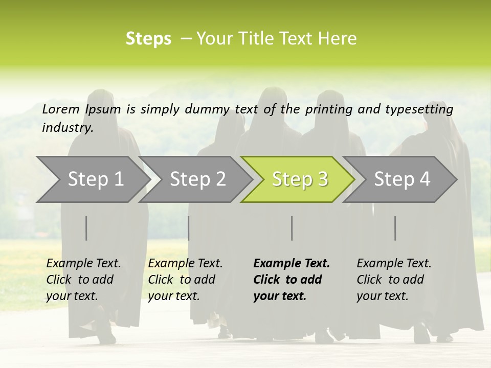 Women Square Two PowerPoint Template