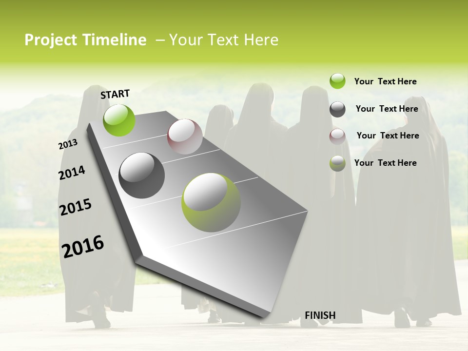 Women Square Two PowerPoint Template