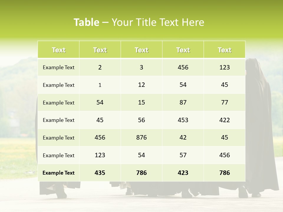 Women Square Two PowerPoint Template