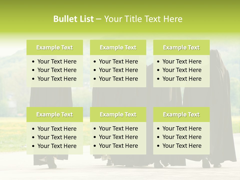 Women Square Two PowerPoint Template