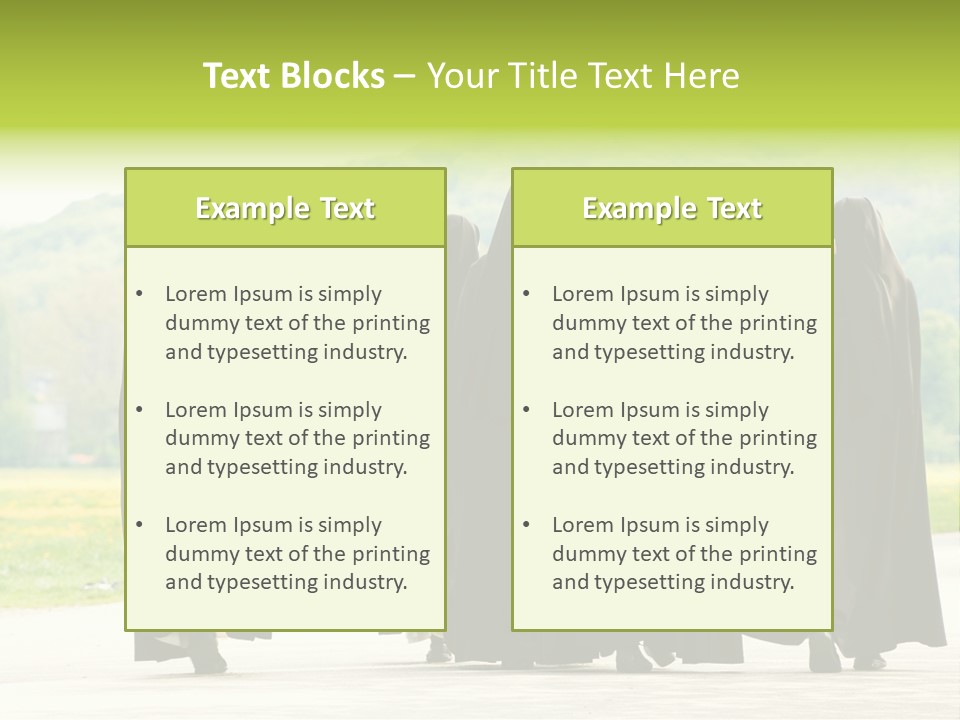 Women Square Two PowerPoint Template