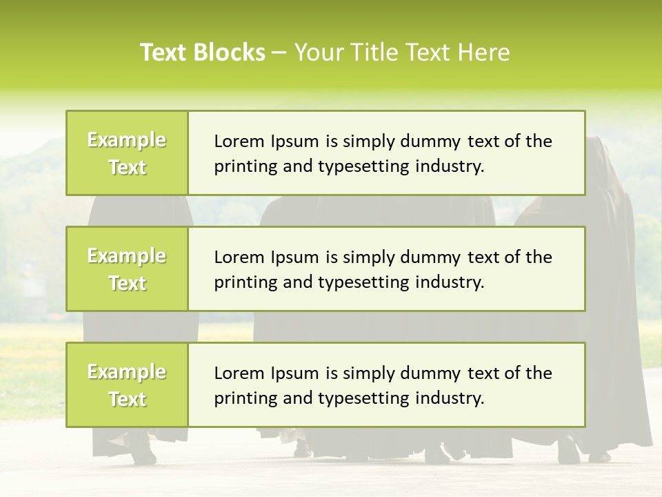 Women Square Two PowerPoint Template