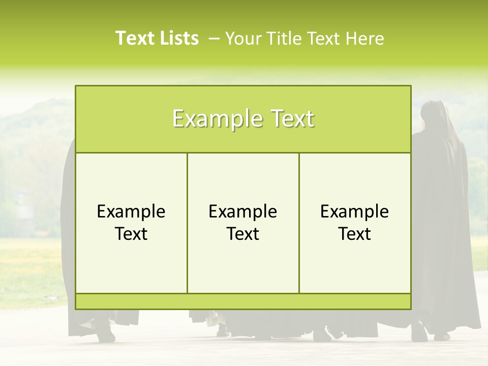 Women Square Two PowerPoint Template