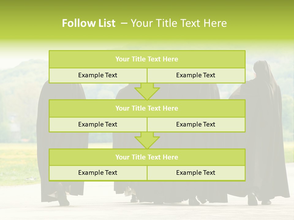 Women Square Two PowerPoint Template