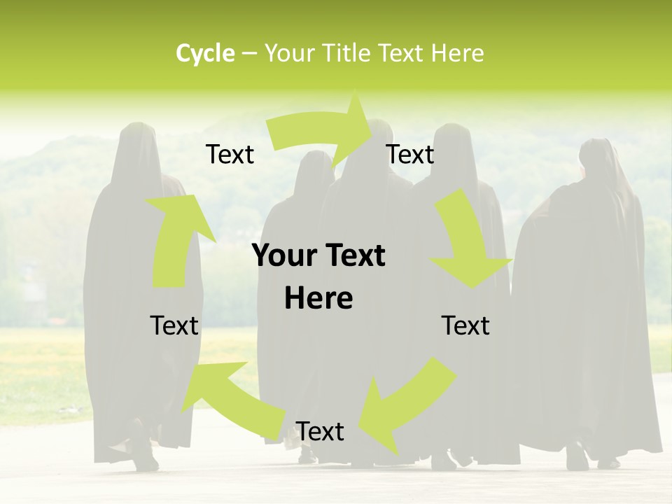 Women Square Two PowerPoint Template