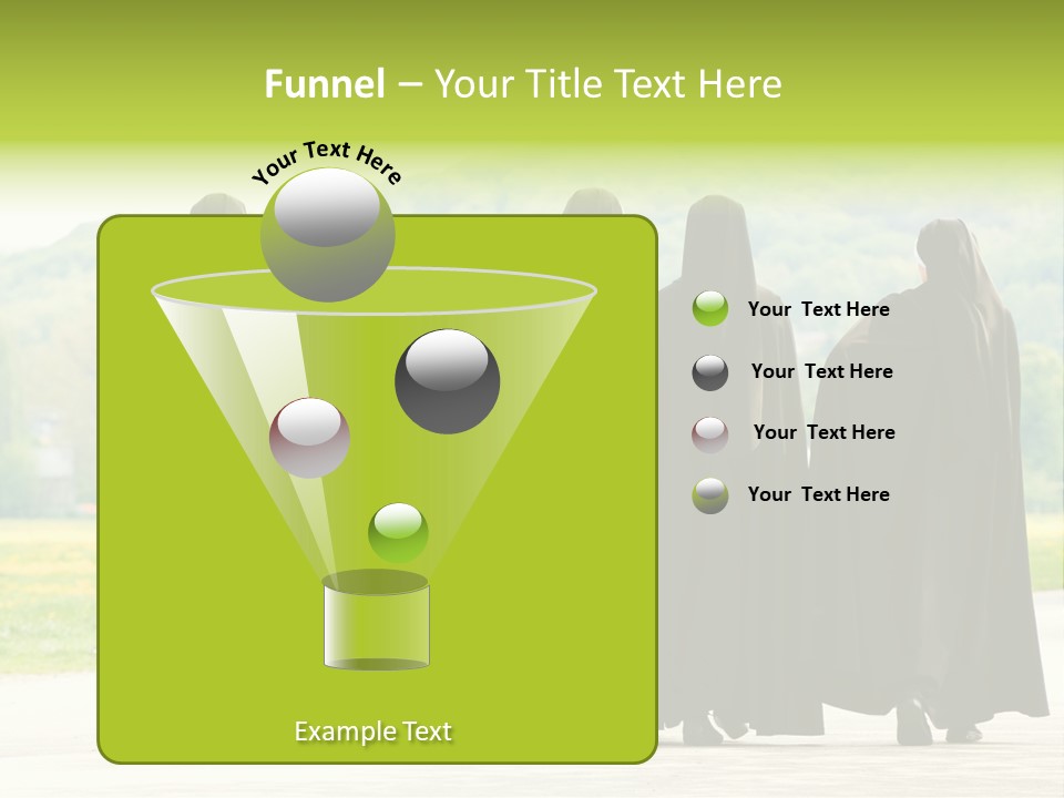Women Square Two PowerPoint Template