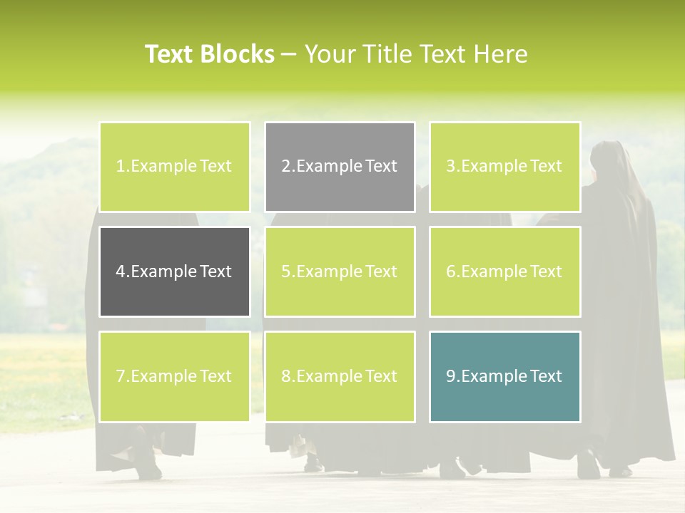 Women Square Two PowerPoint Template