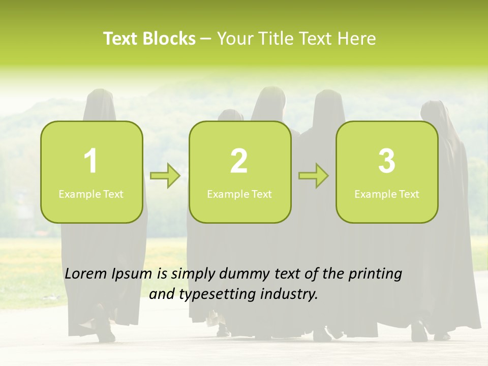Women Square Two PowerPoint Template