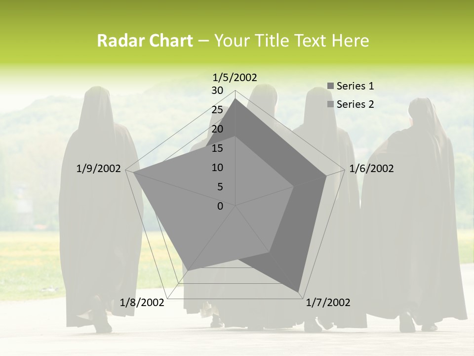 Women Square Two PowerPoint Template