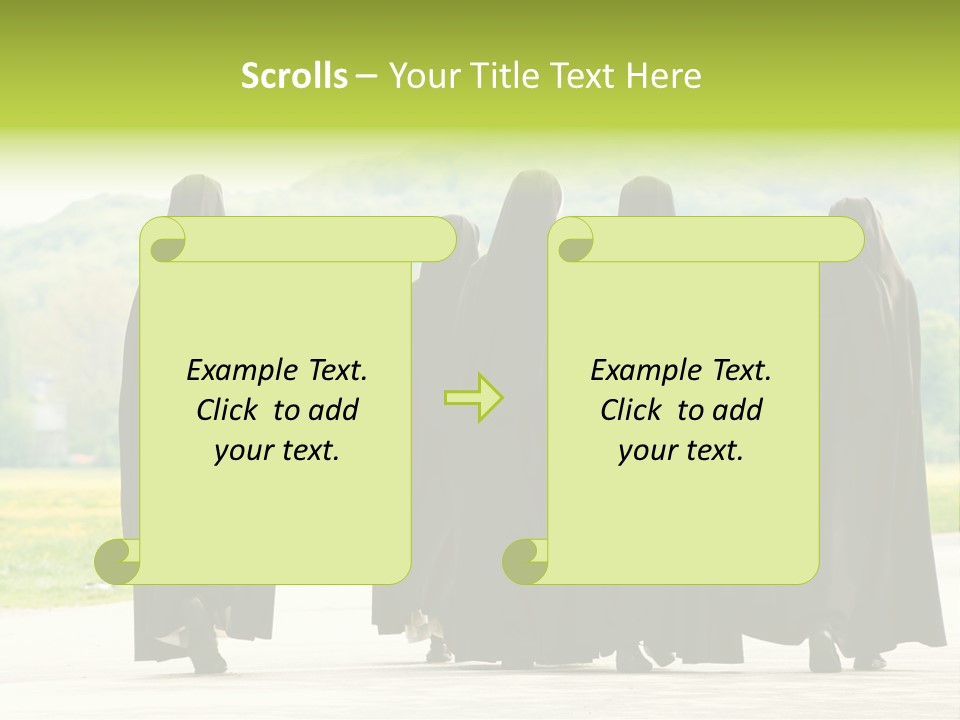 Women Square Two PowerPoint Template