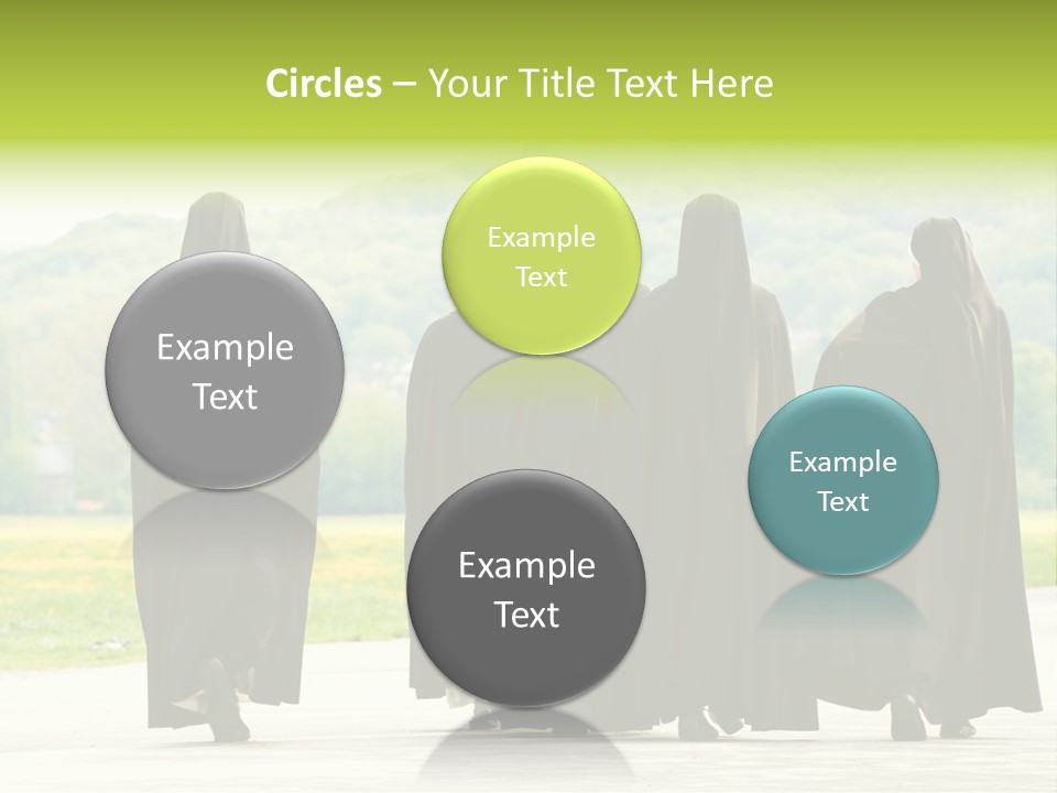 Women Square Two PowerPoint Template