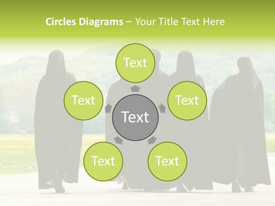 Women Square Two PowerPoint Template