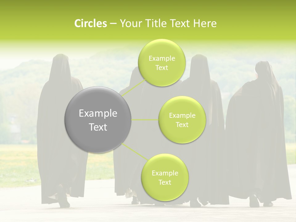 Women Square Two PowerPoint Template