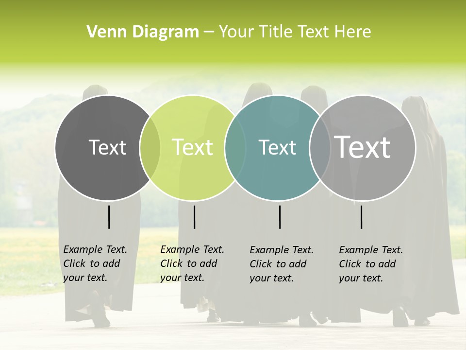 Women Square Two PowerPoint Template