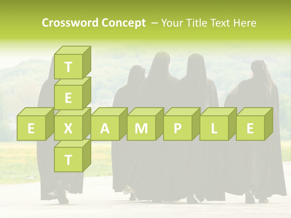 Women Square Two PowerPoint Template