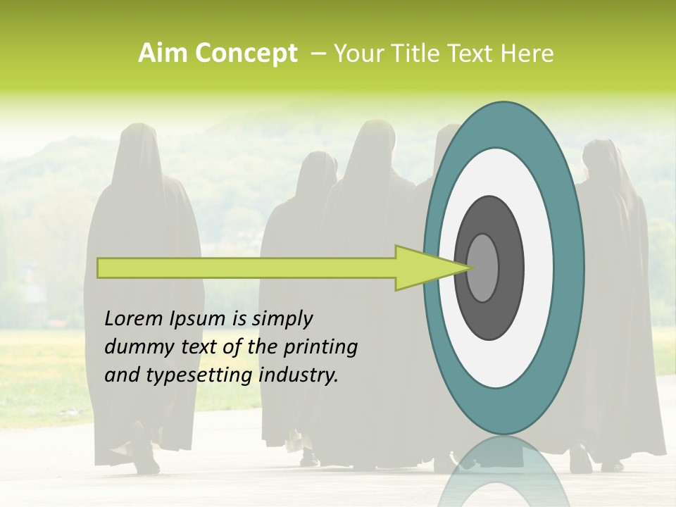 Women Square Two PowerPoint Template