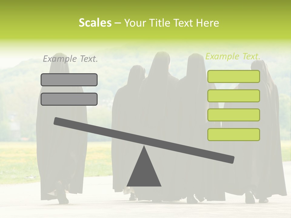 Women Square Two PowerPoint Template