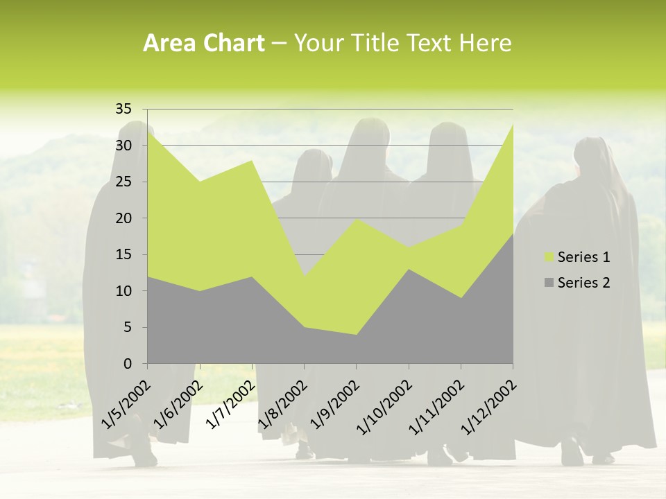 Women Square Two PowerPoint Template