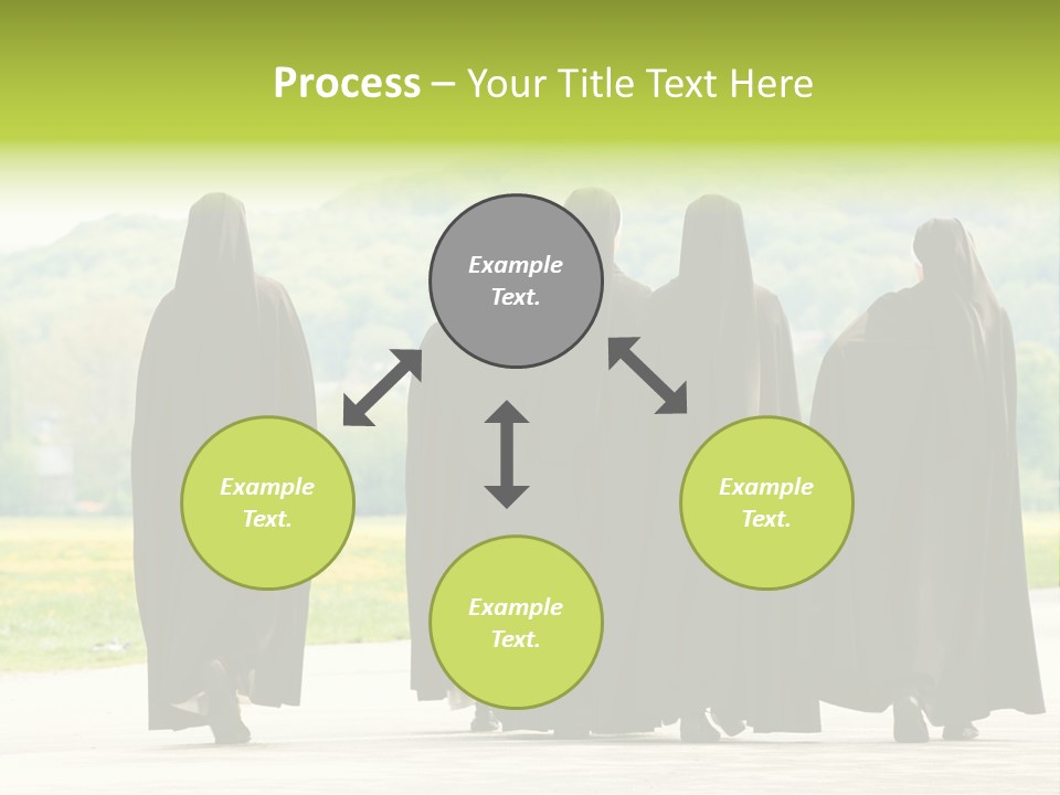 Women Square Two PowerPoint Template