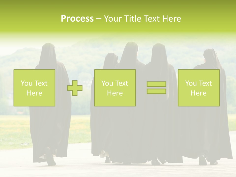 Women Square Two PowerPoint Template