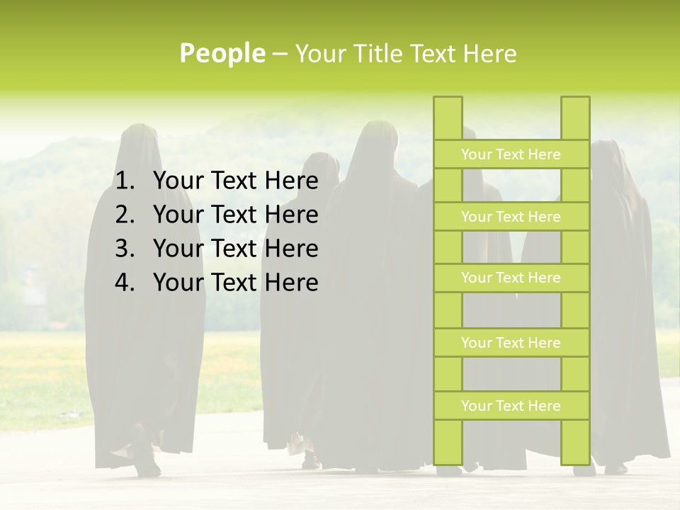 Women Square Two PowerPoint Template