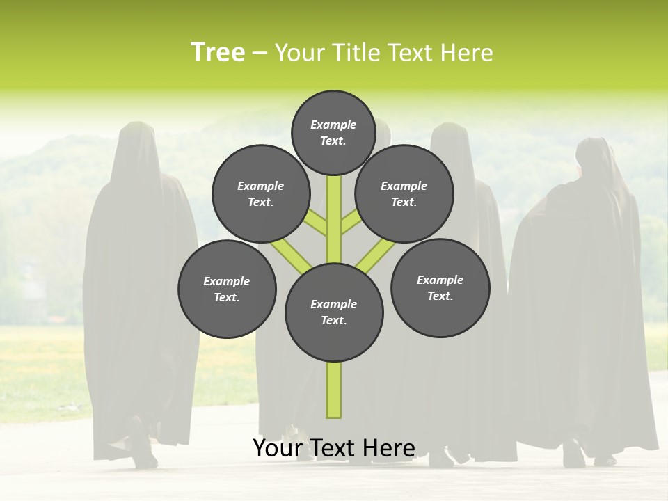 Women Square Two PowerPoint Template