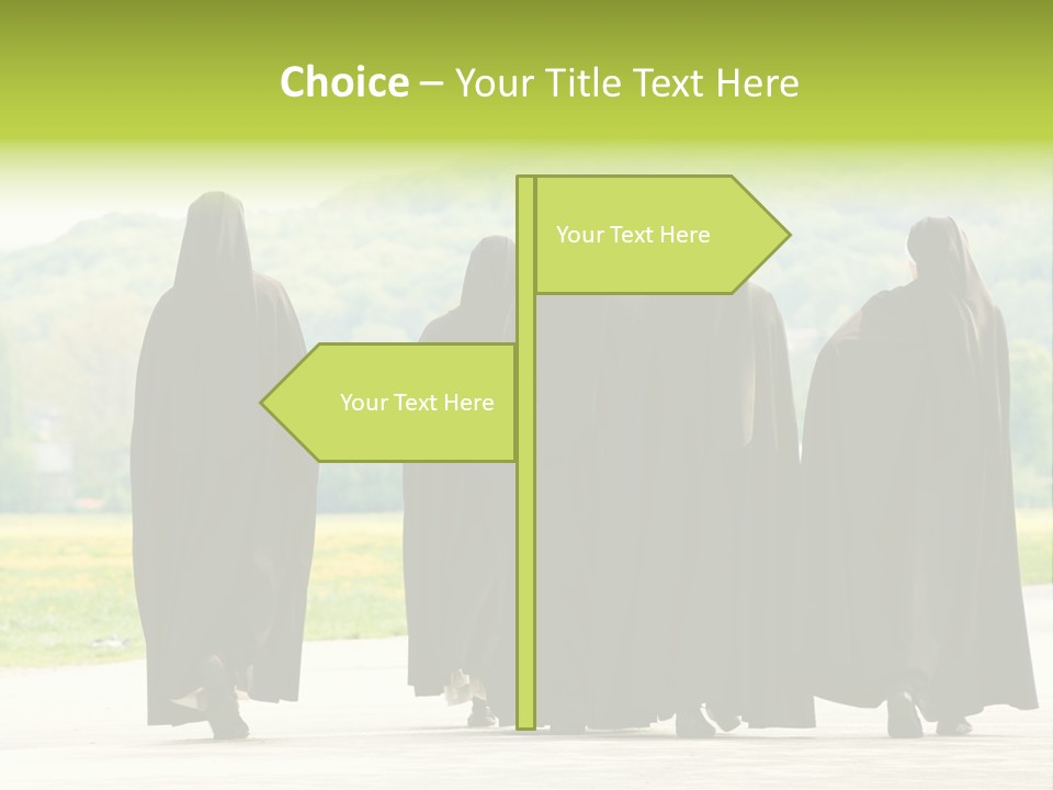 Women Square Two PowerPoint Template