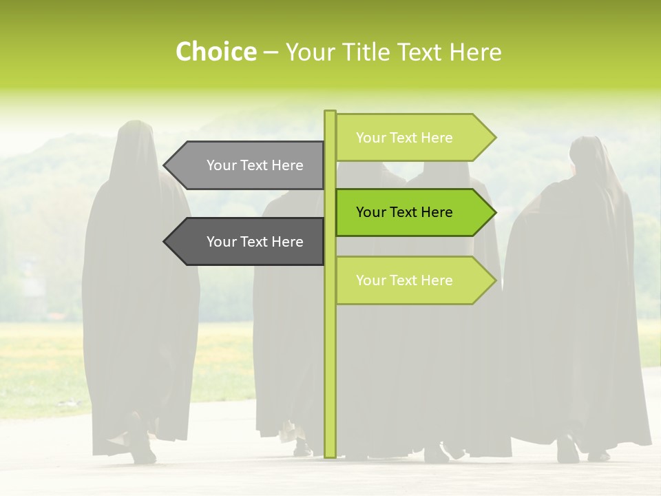 Women Square Two PowerPoint Template