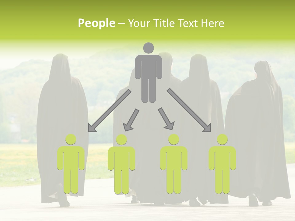 Women Square Two PowerPoint Template