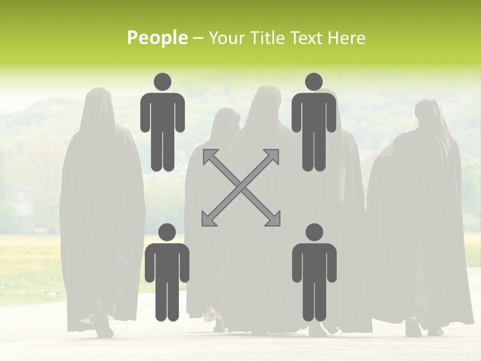 Women Square Two PowerPoint Template