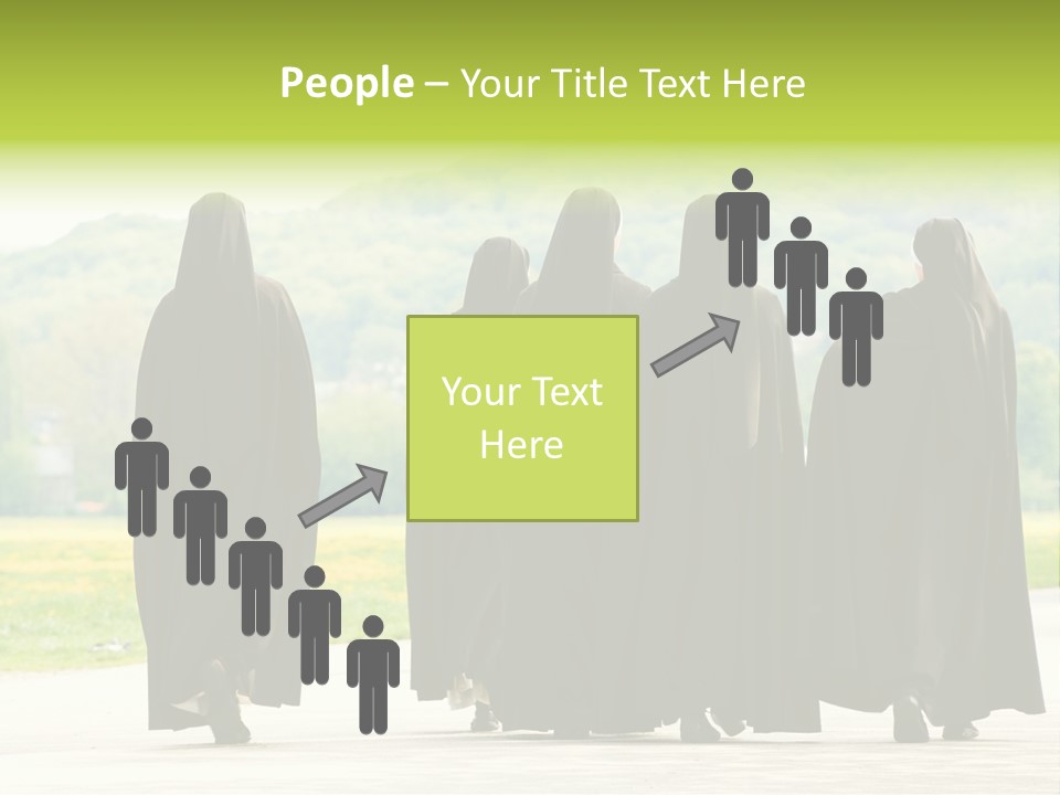 Women Square Two PowerPoint Template