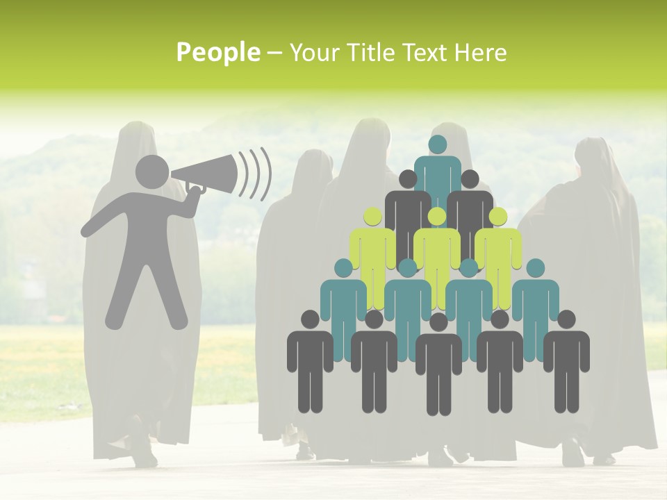 Women Square Two PowerPoint Template